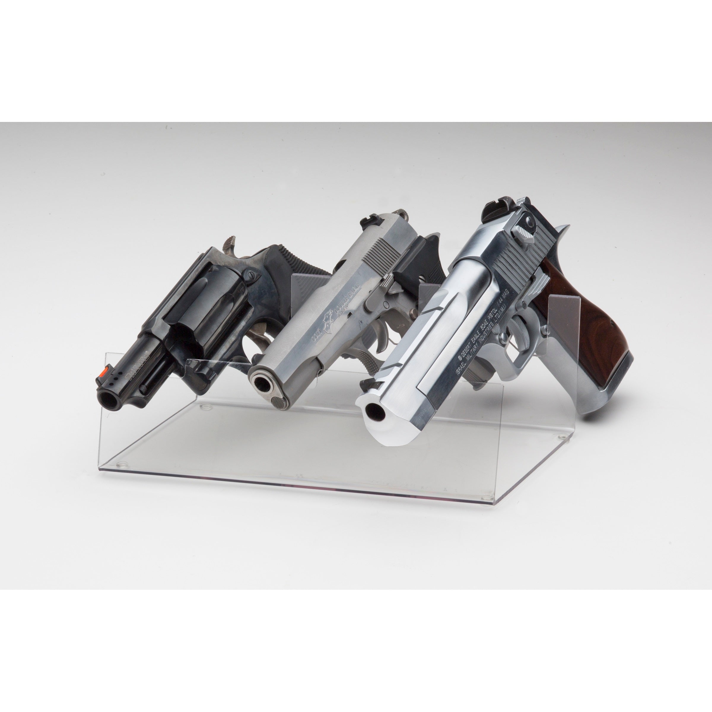 Rackem - ’Angled’ Pistol - 3 Pistol Clear Display 12.125 ’