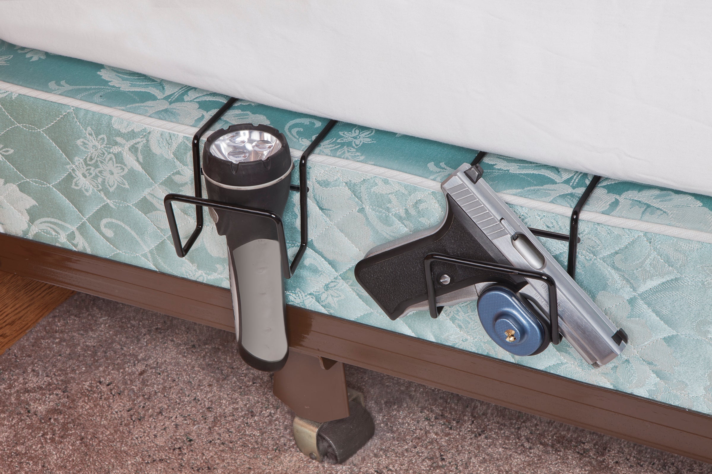 Bed Buddy (Dual), Shotgun/Baseball Bat Holder Display (SKU: 6061)