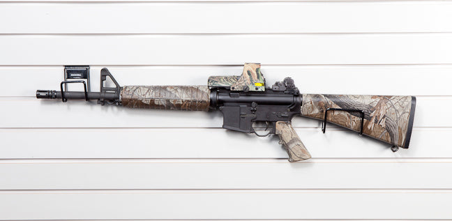 Compact/Full Size – Pistol/Rifle Display (1 Pc) Slat Wall/Peg Board (SKU: 6153)