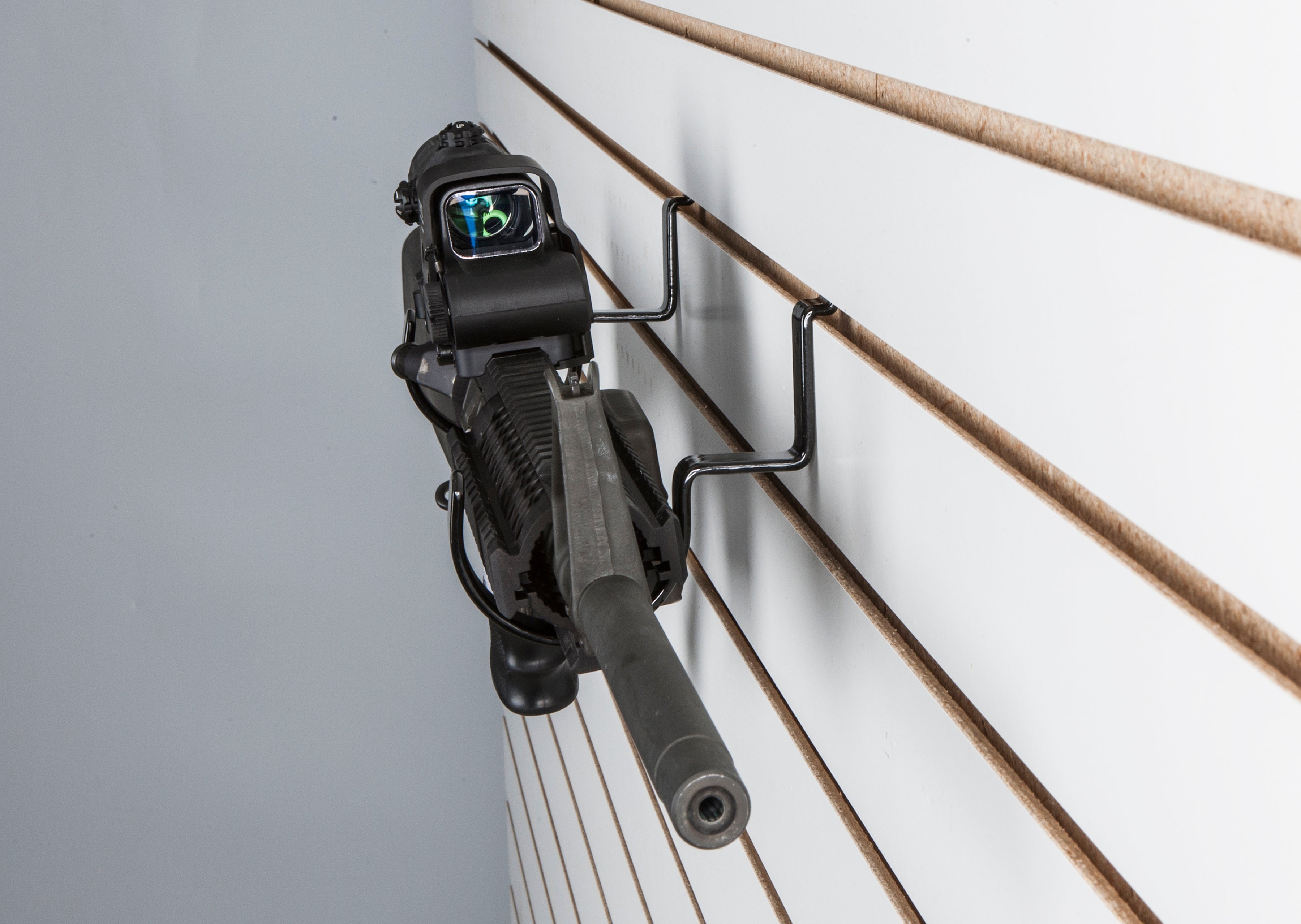 1.5" "Off the Wall" Slat Wall Rifle Display Straps 2 pc. set (SKU: 6177)