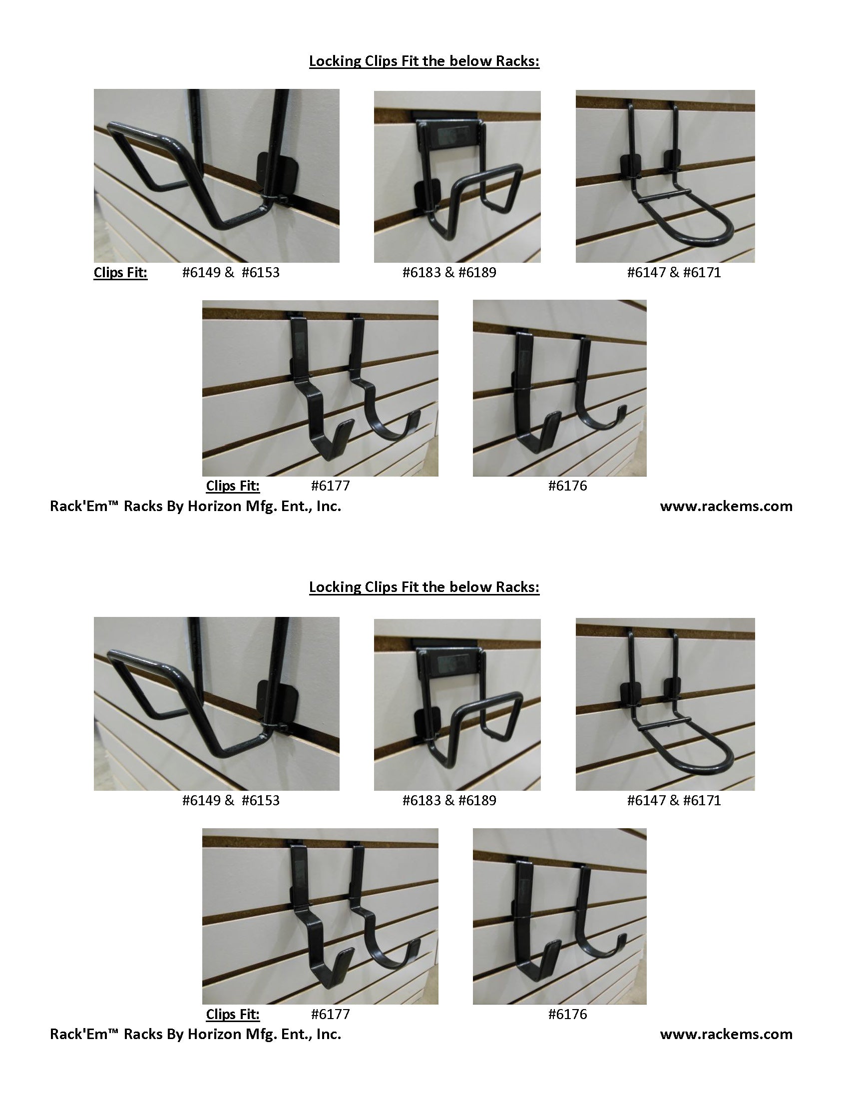 Slat Wall Rifle Hanger Display (SKU: 6176)
