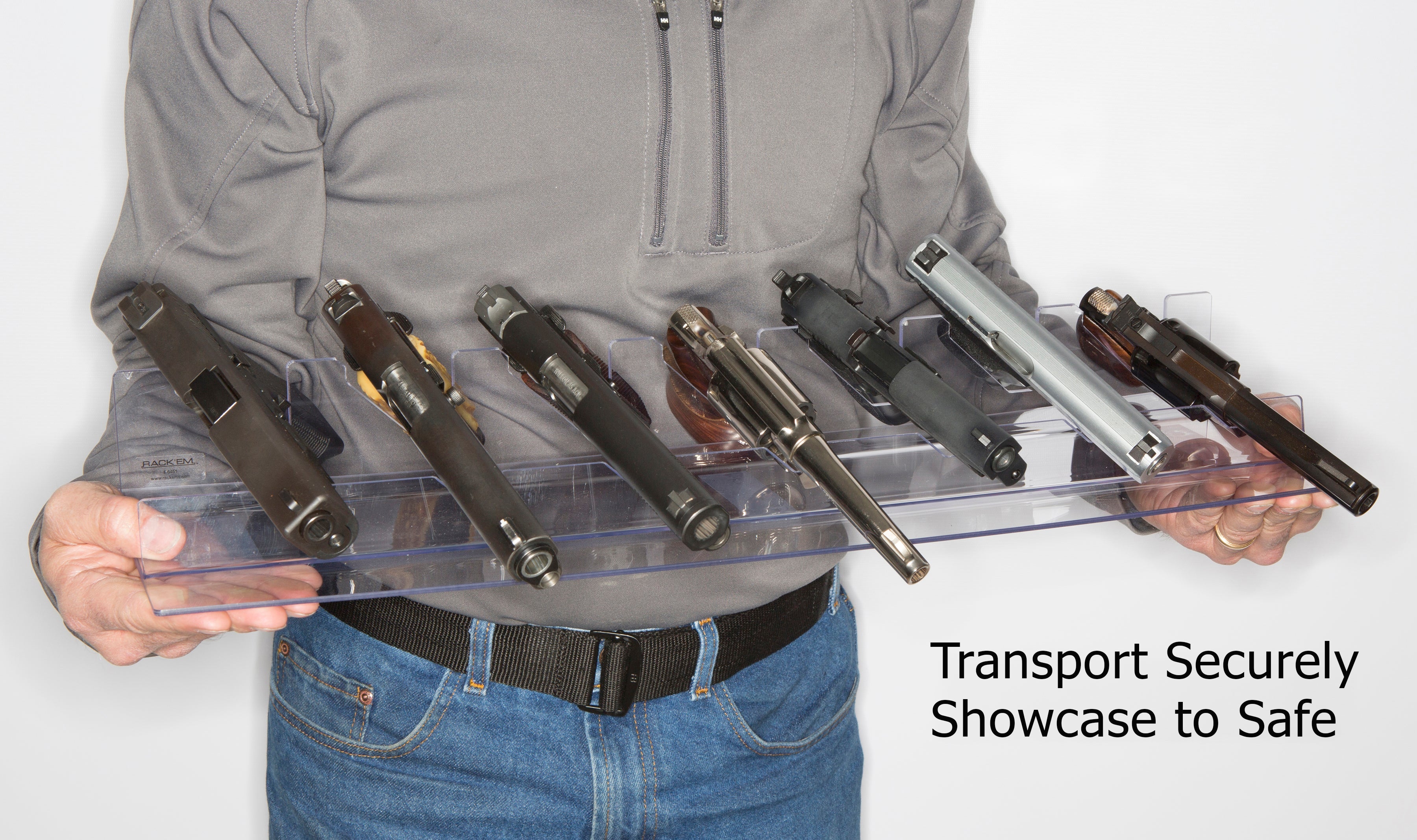 Portable Angled Pocket Pistol Clear Display (SKU: 6759)