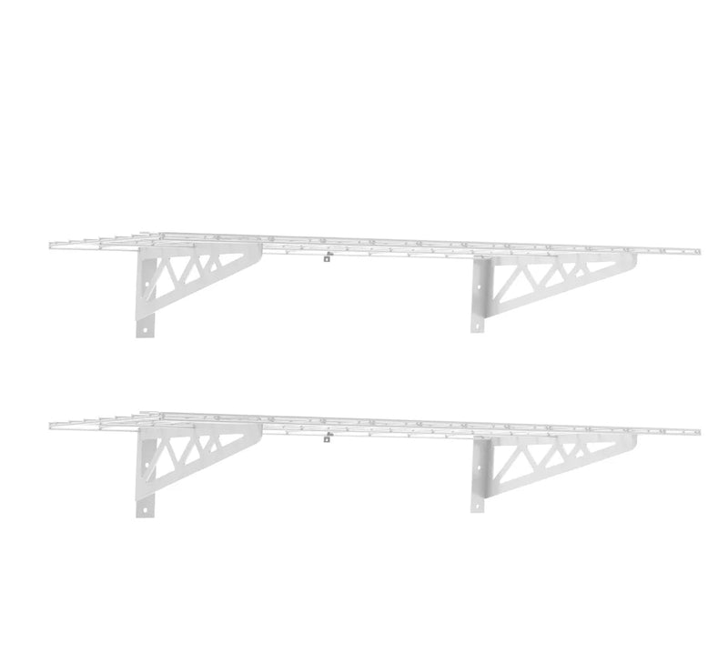 SafeRacks - Wall Shelf, Two Pack (18x48) White