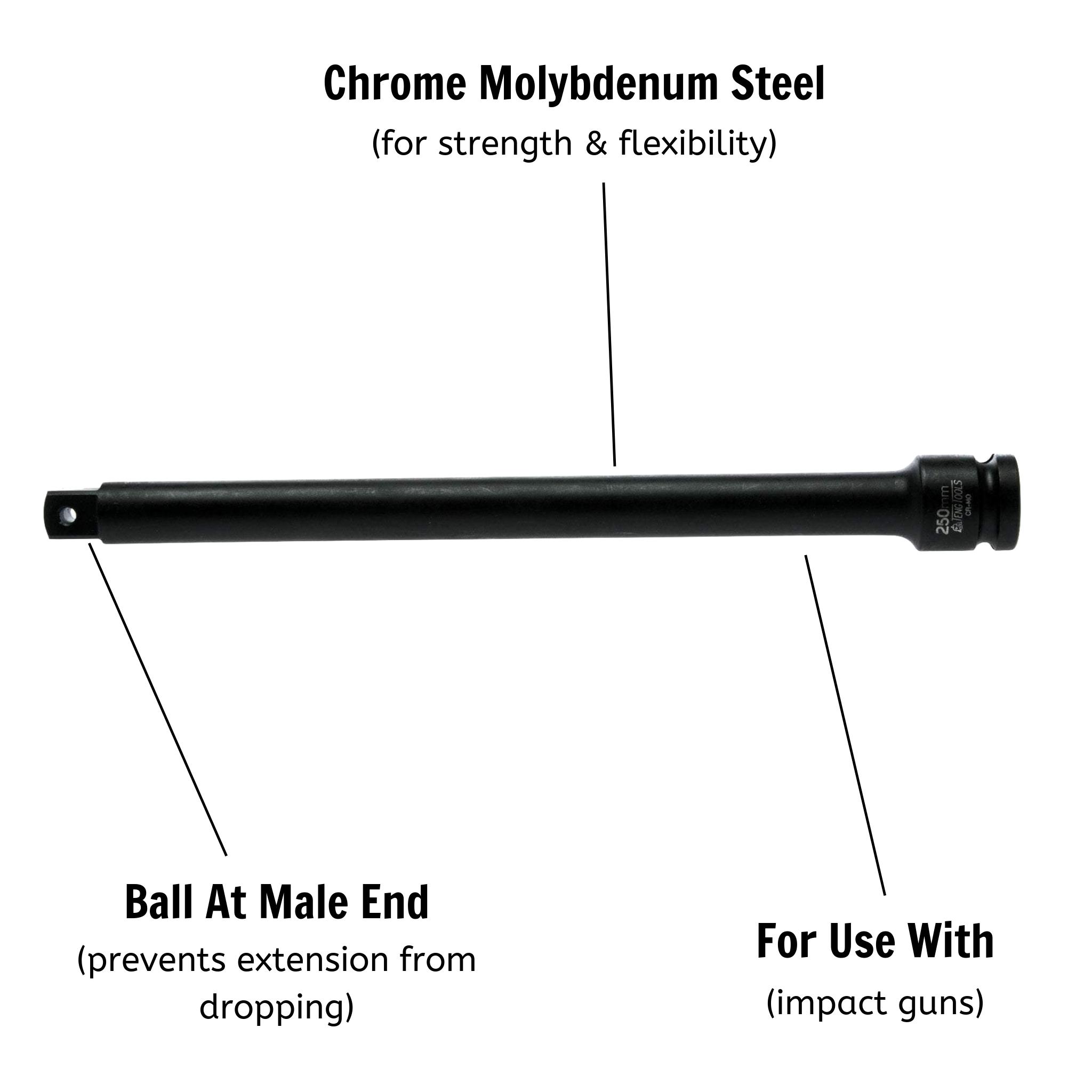 Teng Tools 1/2 Inch Drive 10 Inch ANSI Chrome Molybdenum