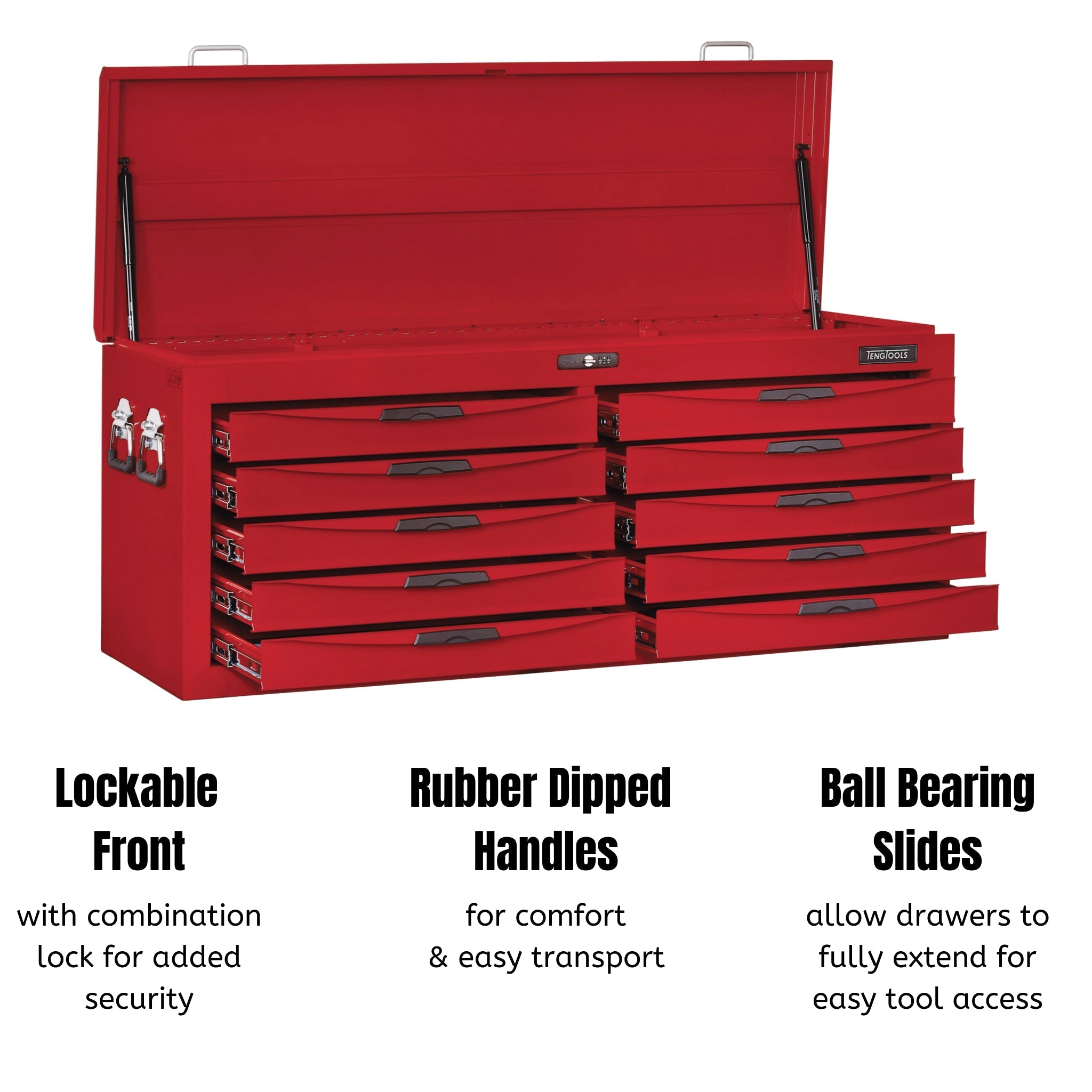 Teng Tools 10 Drawer 53 Inch Wide Professional Steel