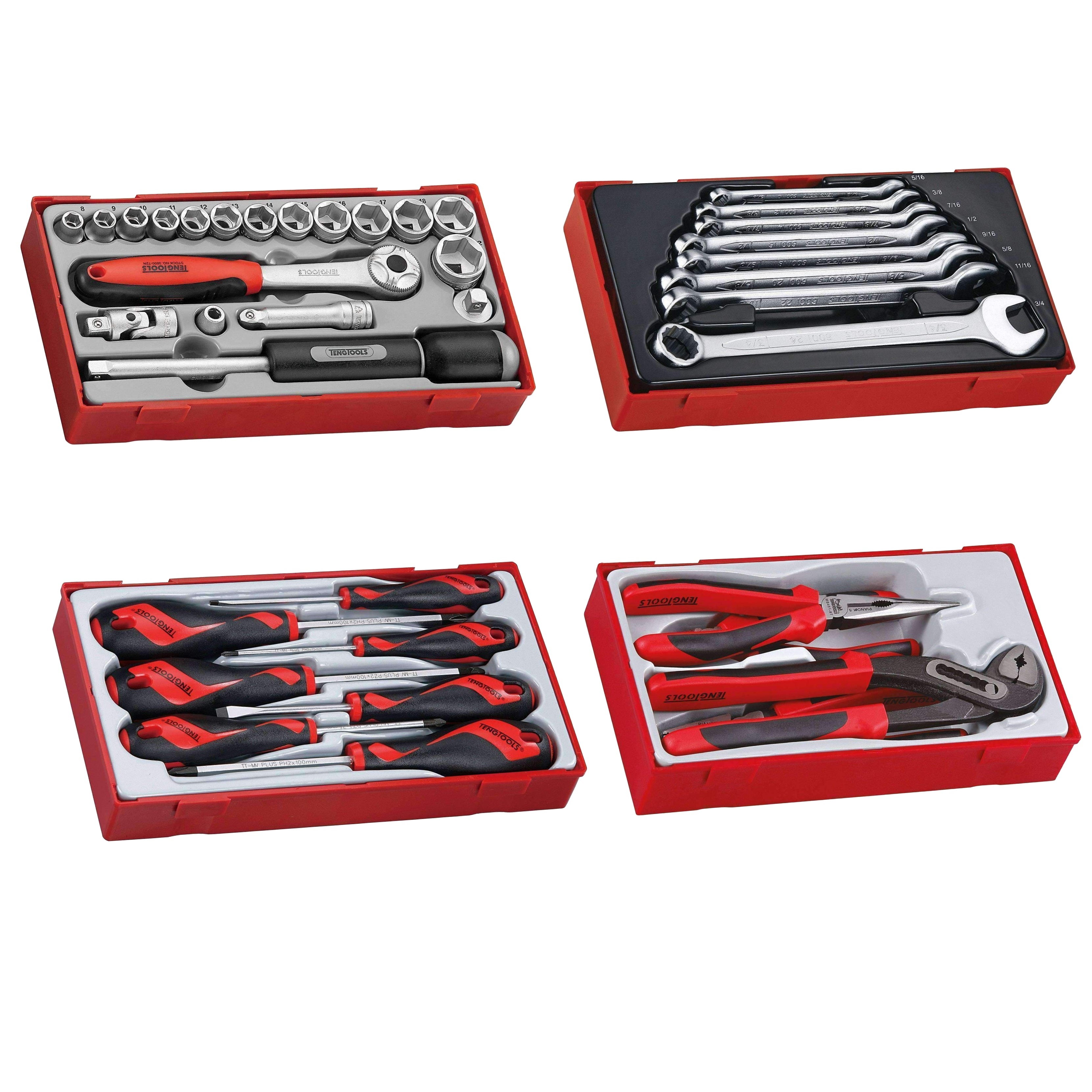Teng Tools 184 Piece Complete Mixed Service Tool Kit