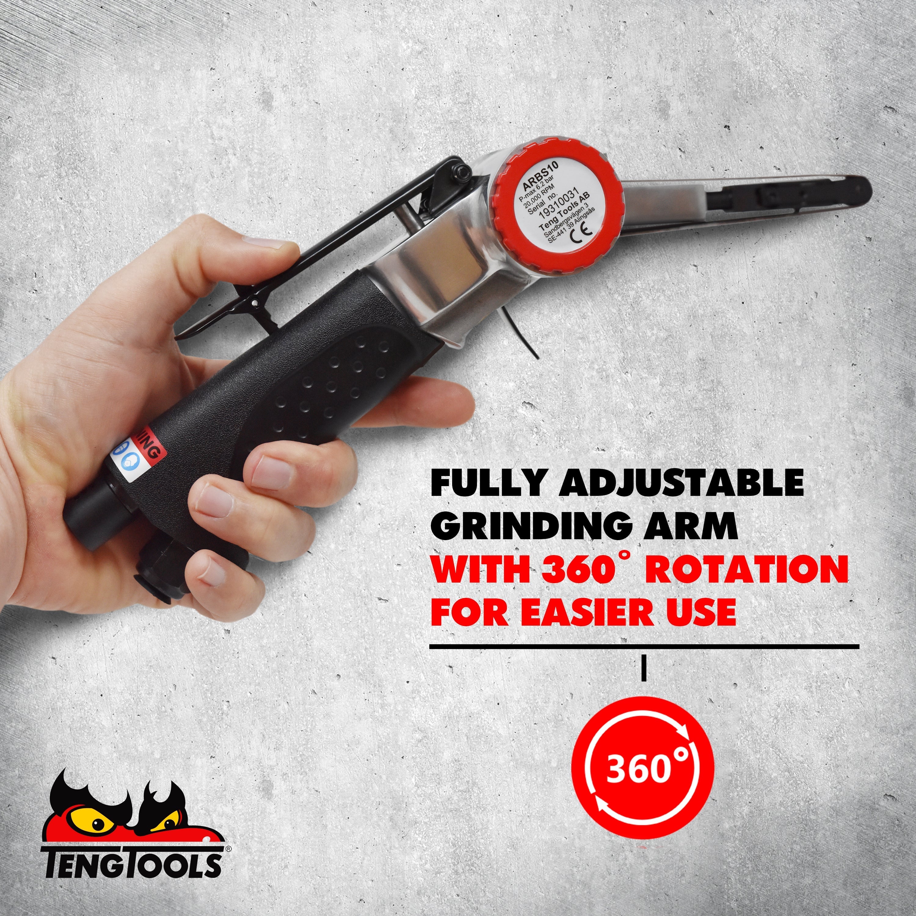 Teng Tools 20,000 RPM 360 Degree Adjustable Pneumatic Air