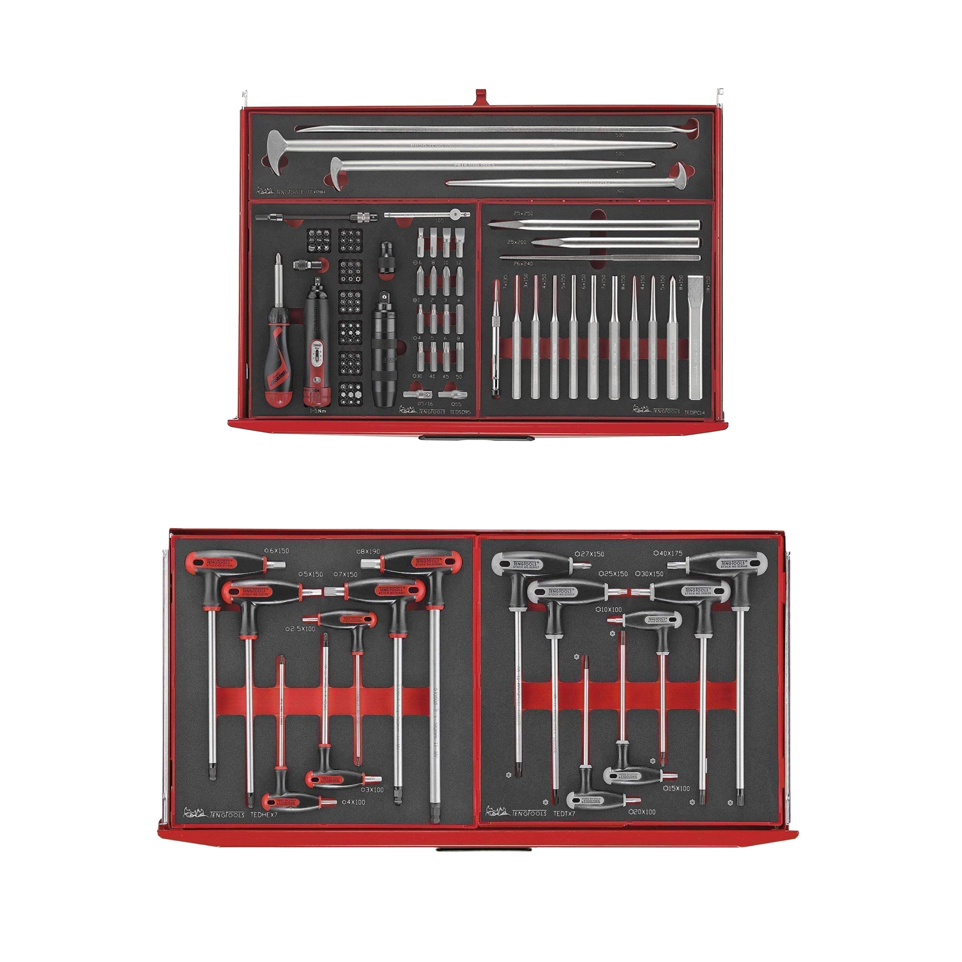 Teng Tools 417 Piece Complete Mixed EVA Foam Hand Tool Kit