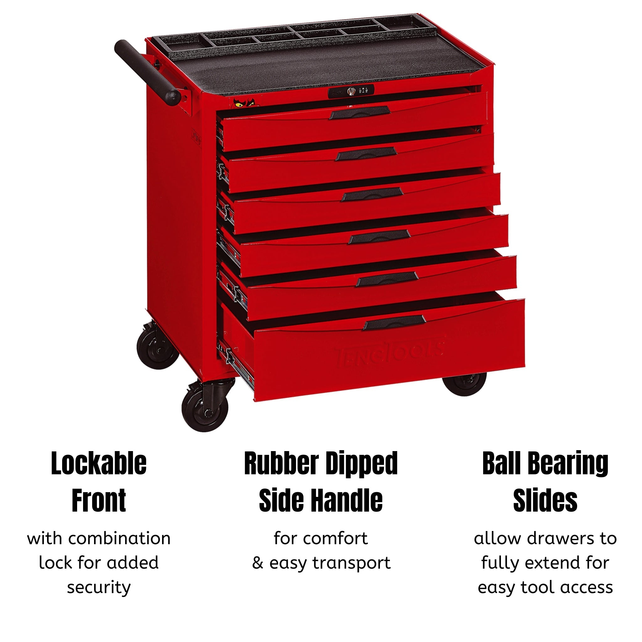 Teng Tools 6 Drawer Heavy Duty Roller Cabinet Tool Chest