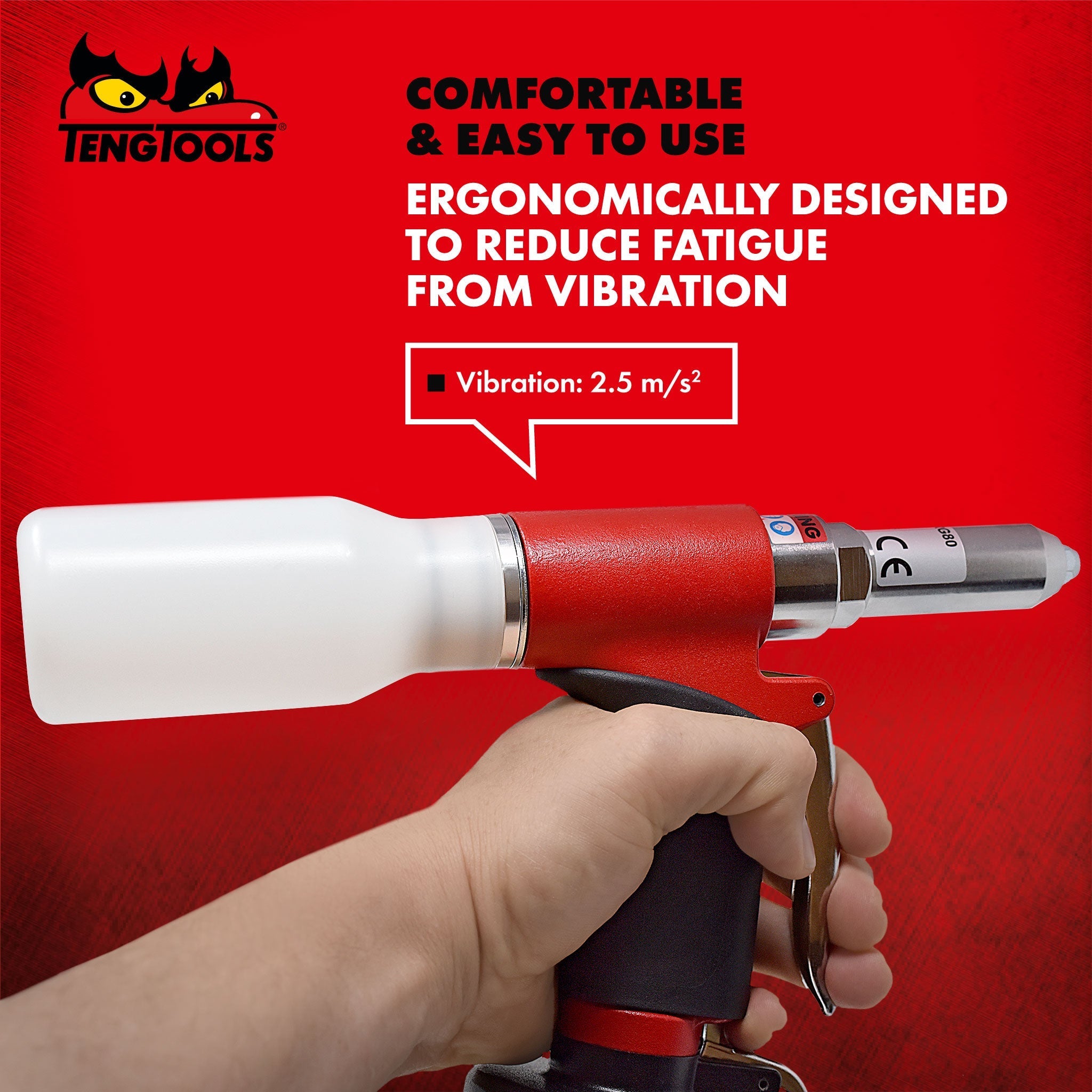 Teng Tools Professional Heavy Duty Pneumatic Air Rivet Gun