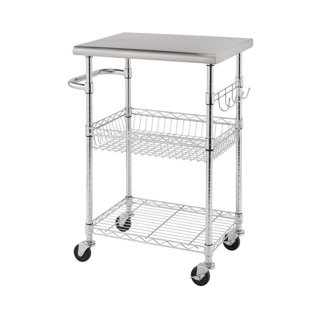 Trinity EcoStorage® 24 Stainless Steel Kitchen Cart NSF