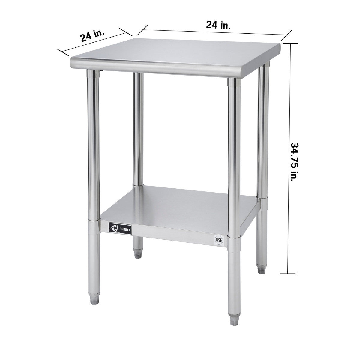 Trinity EcoStorage® 24x24x35 Stainless Steel Table NSF