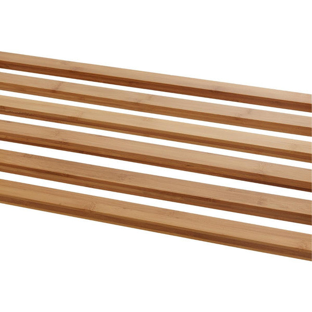 Trinity EcoStorage® 3-Bag Bamboo Laundry Cart Chrome Poles