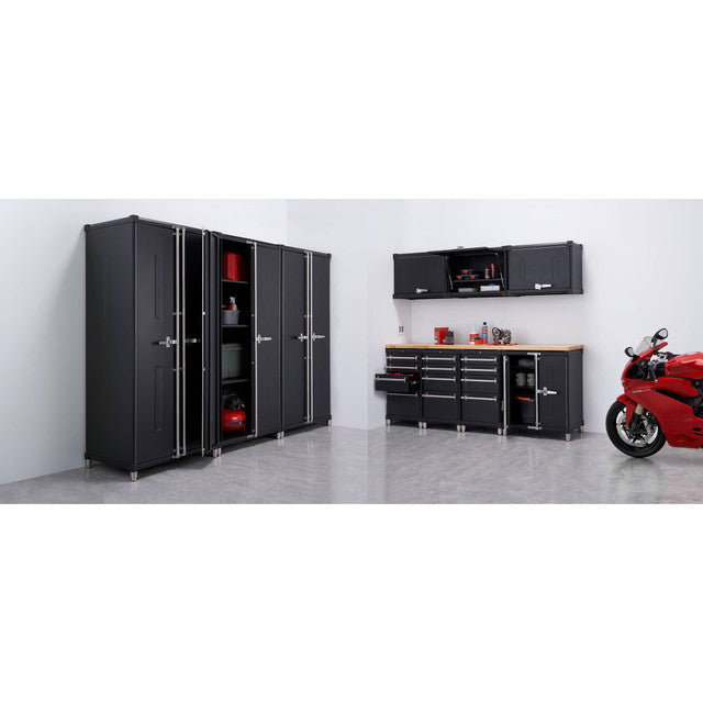 Trinity PRO 11-Piece Garage Cabinet Drawer Set Black