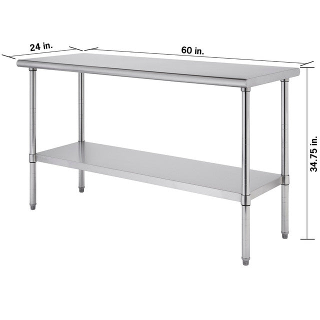 Trinity PRO EcoStorage® 60x24x35 Stainless Steel Table NSF