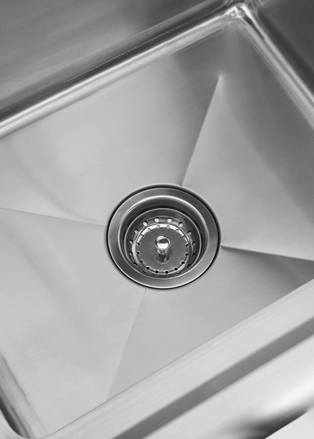 TRINITY Stainless Steel Utility Sink w/ Faucet, NSF Certified