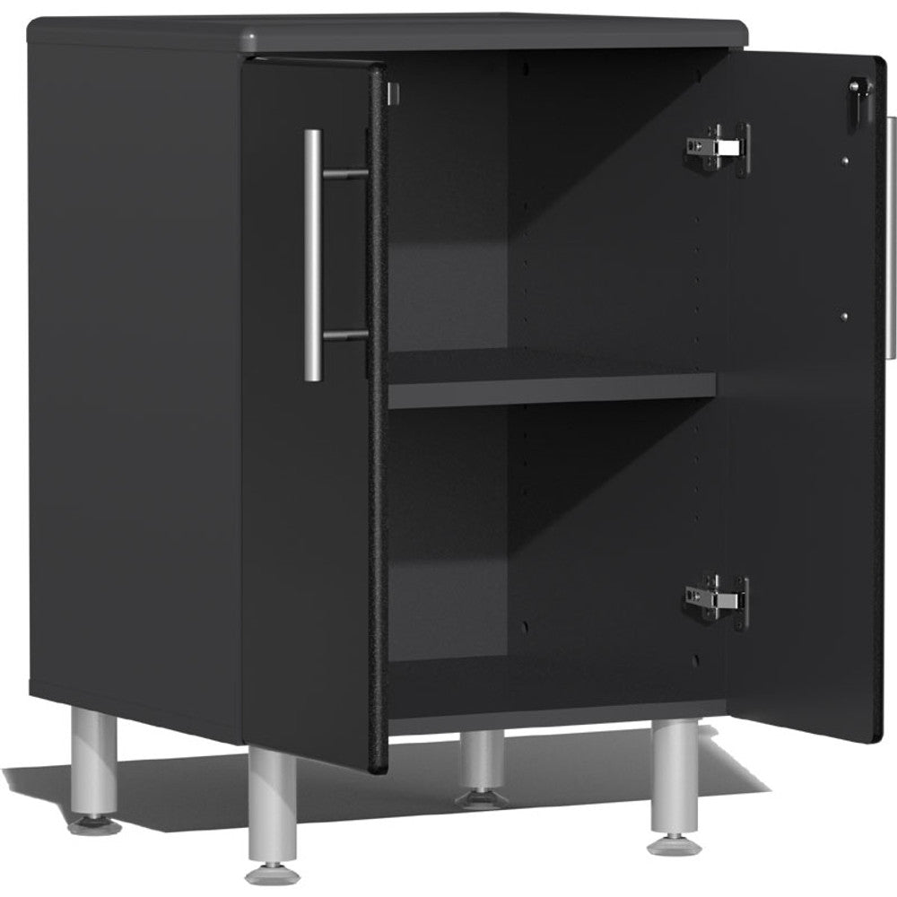 Ulti-MATE Garage 2.0 Series Black Metallic 4-Piece 2-Door Base Cabinet Set