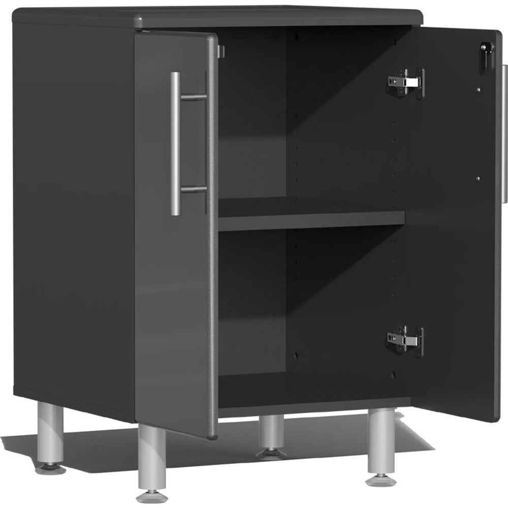 Ulti-MATE Garage 2.0 Series Grey Metallic 4-Piece 2-Door Base Cabinet Set