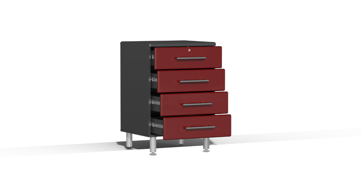 Ulti-MATE Garage 2.0 Series Red 4-Piece Set - UG26040R