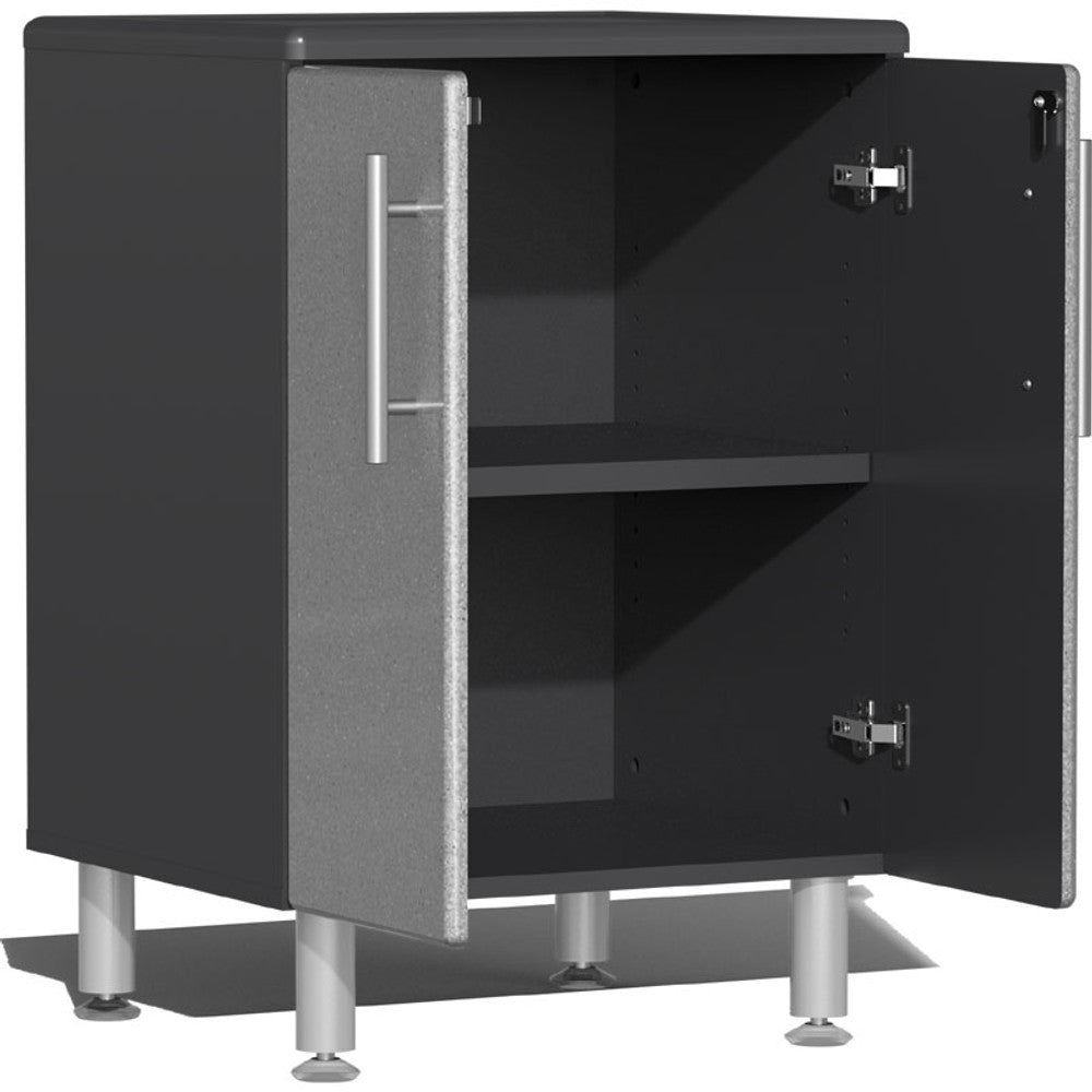 Ulti-MATE Garage 2.0 Series Silver Metallic 4-Piece 2-Door Base Cabinet Set