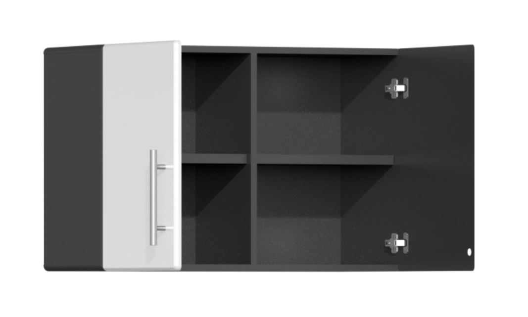 Ulti-MATE Garage 2.0 Series White 10-Piece Dual Workstation