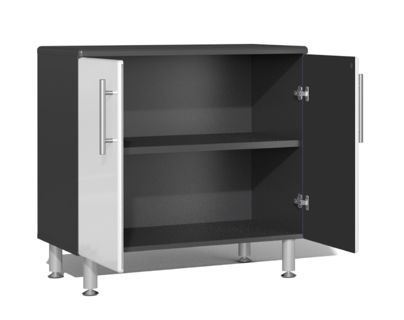 Ulti-MATE Garage 2.0 Series White 10-Piece Dual Workstation Set - UG25102W