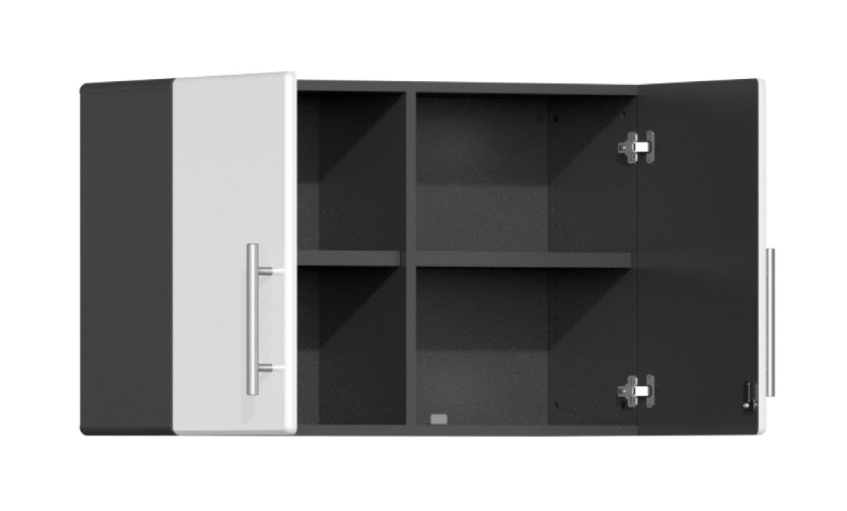 Ulti-MATE Garage 2.0 Series White 4-Piece Oversized Partitioned Wall Cabinet Kit - UG23040W