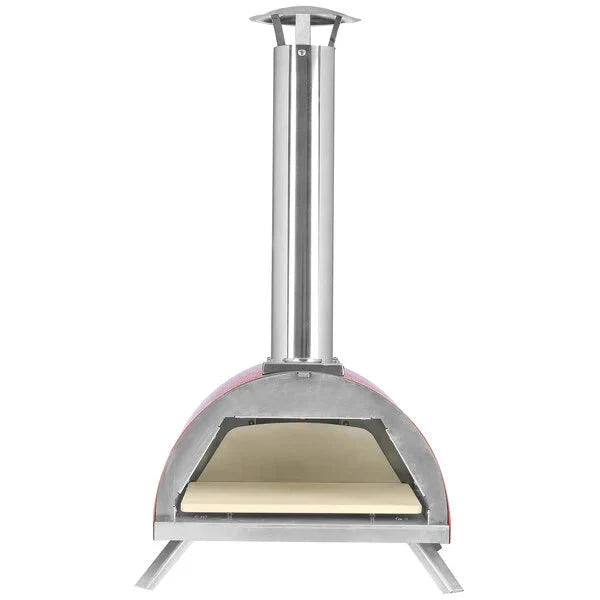 WPPO WKE-01-RED Le Peppe Red Portable Wood Fire Outdoor Pizza Oven