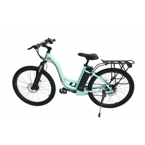 36 volt electric bicycle X-Treme Trail Maker Mountain E-Bike Elite Max 36V E-bikes for All Bikes For All This electric bicycle will travel 20+ miles per hour for up to 30 miles on a single charge and it only takes about 4 hours to recharge the battery X-Treme Trail Maker Elite Max
