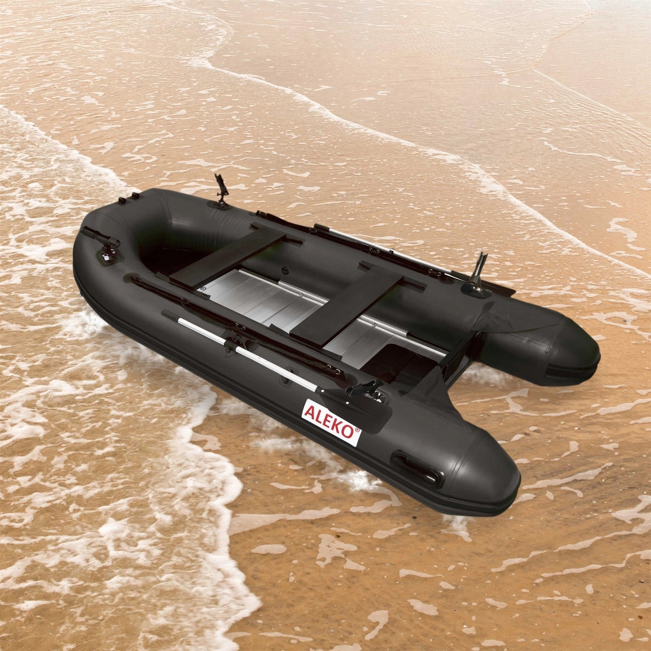 Aleko Boats PRO Fishing Inflatable Boat with Aluminum Floor