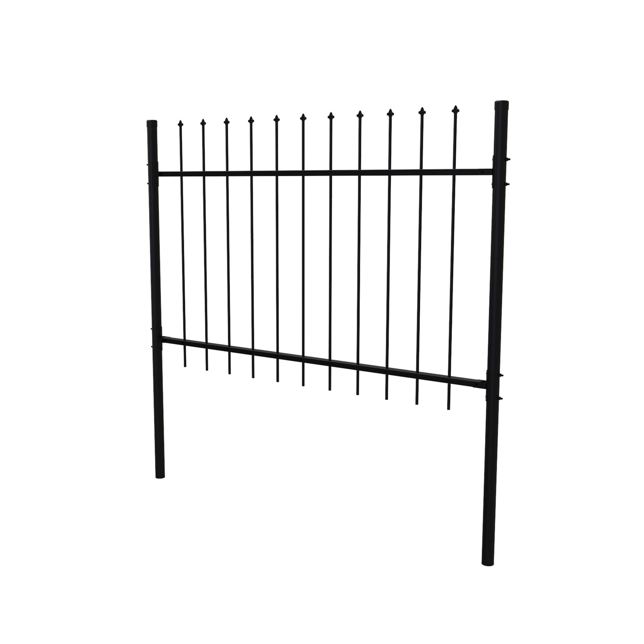 Aleko DIY Steel Fence Panel Kit - ATHENS Style - 5 x 5 Feet