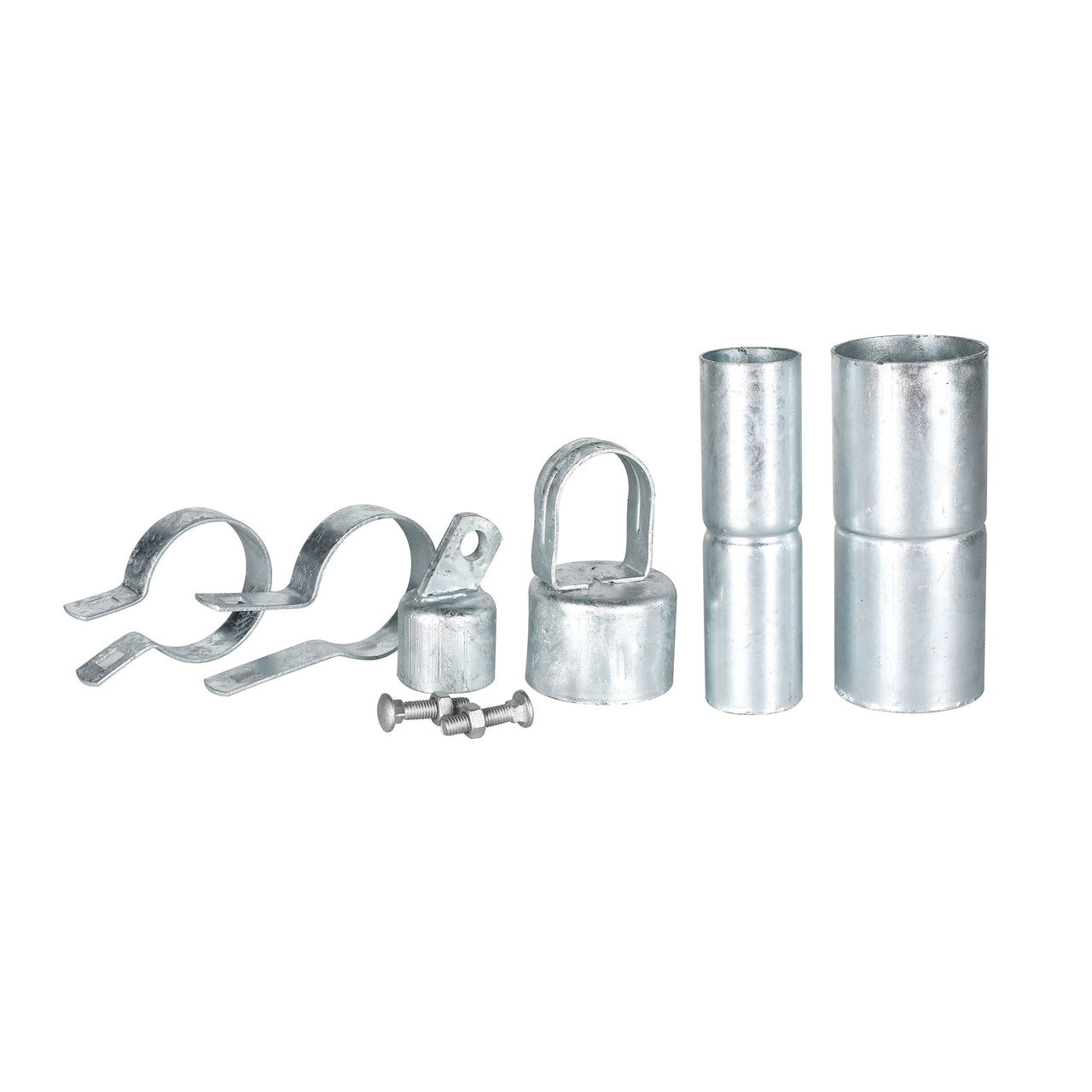 Aleko Galvanized Steel Chain Link Fence - Complete Kit - 4 x