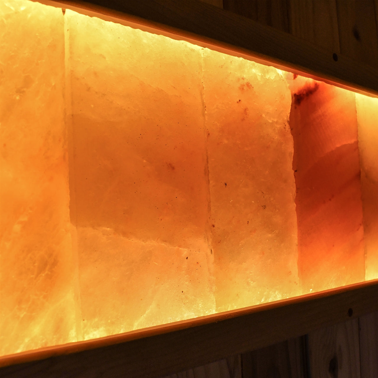 Aleko Himalayan Pink Crystal Sauna LED Salt Brick Wall Panel
