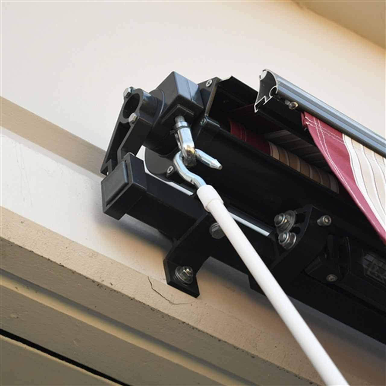 Aleko Hook Style Hand Crank for Retractable Awnings - White