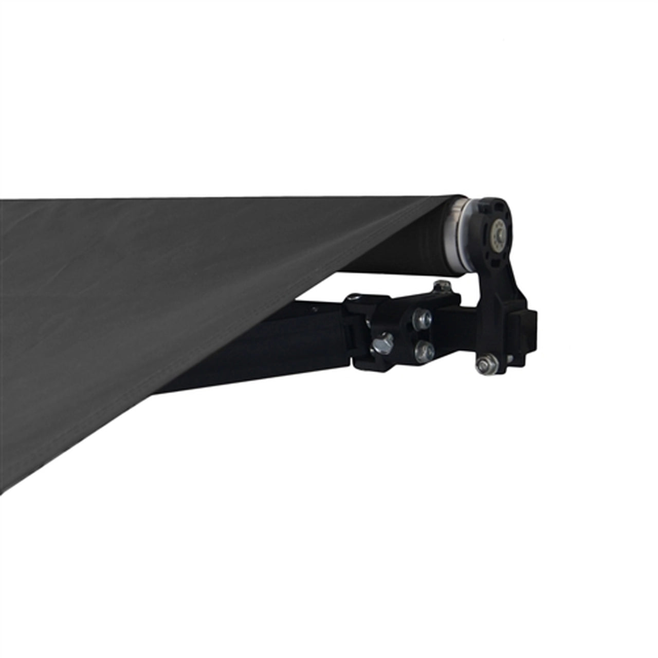 Aleko Motorized Retractable Black Frame Patio Awning 10 x 8