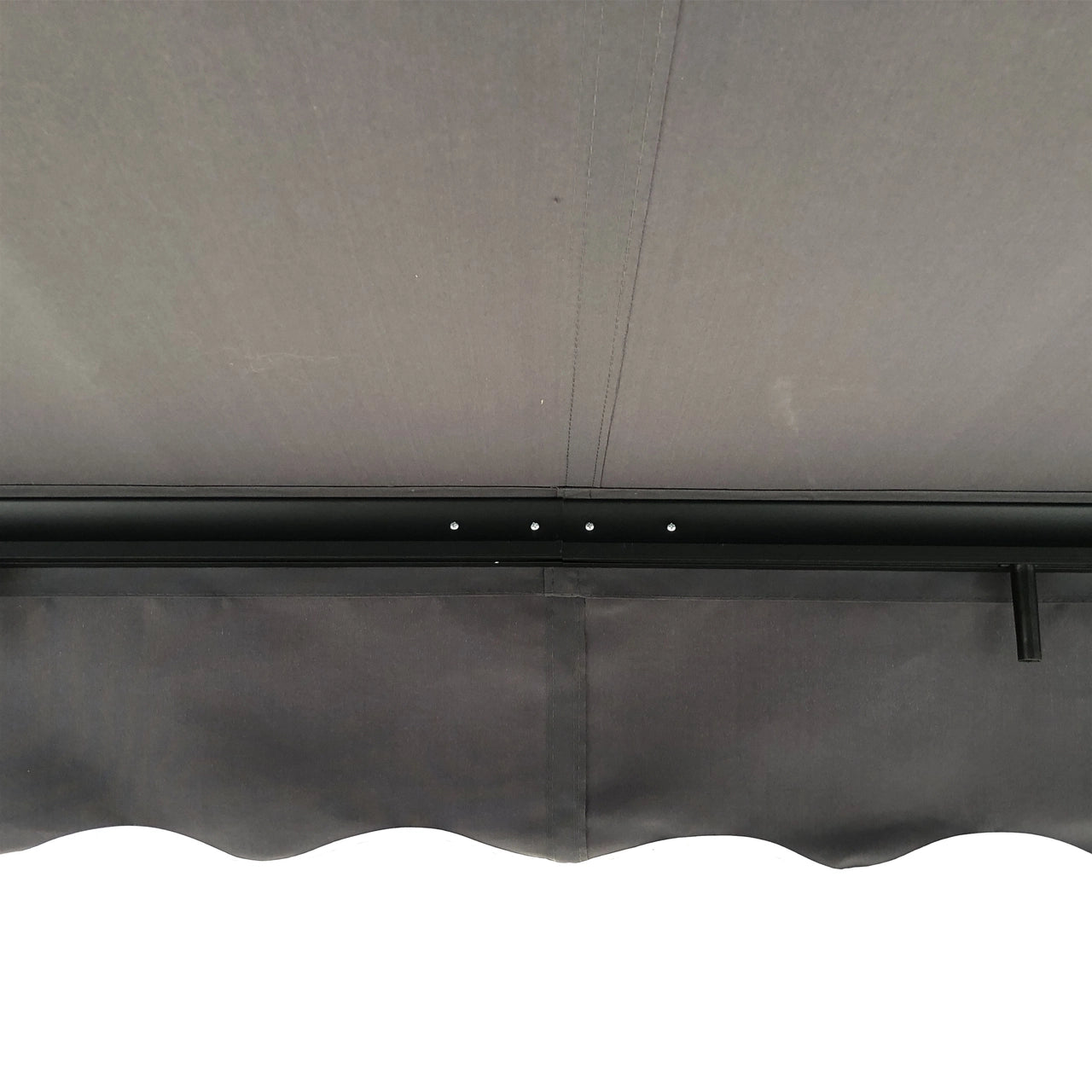 Aleko Motorized Retractable Black Frame Patio Awning 10 x 8