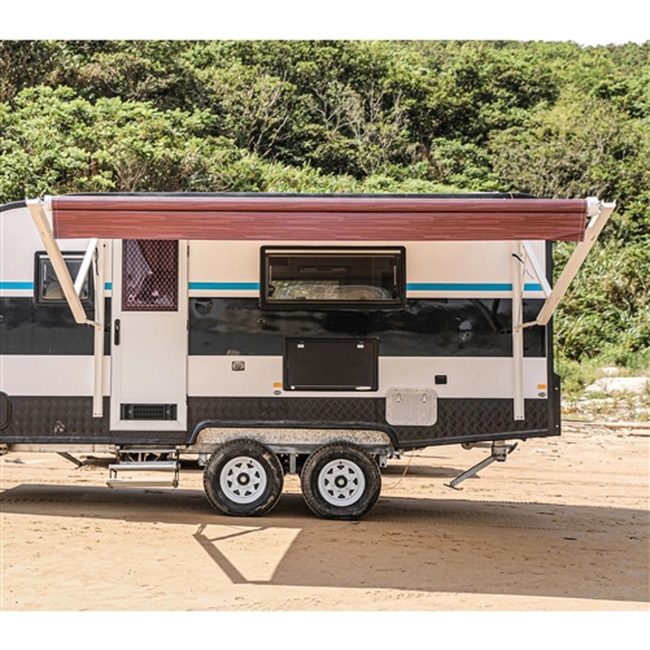 Aleko Motorized Retractable RV Awning - 12 x 8 Feet -