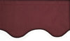 Aleko Retractable Awning Fabric Replacement - 13x10 Feet - Burgundy