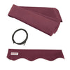 Aleko Retractable Awning Fabric Replacement - 20x10 Feet - Burgundy