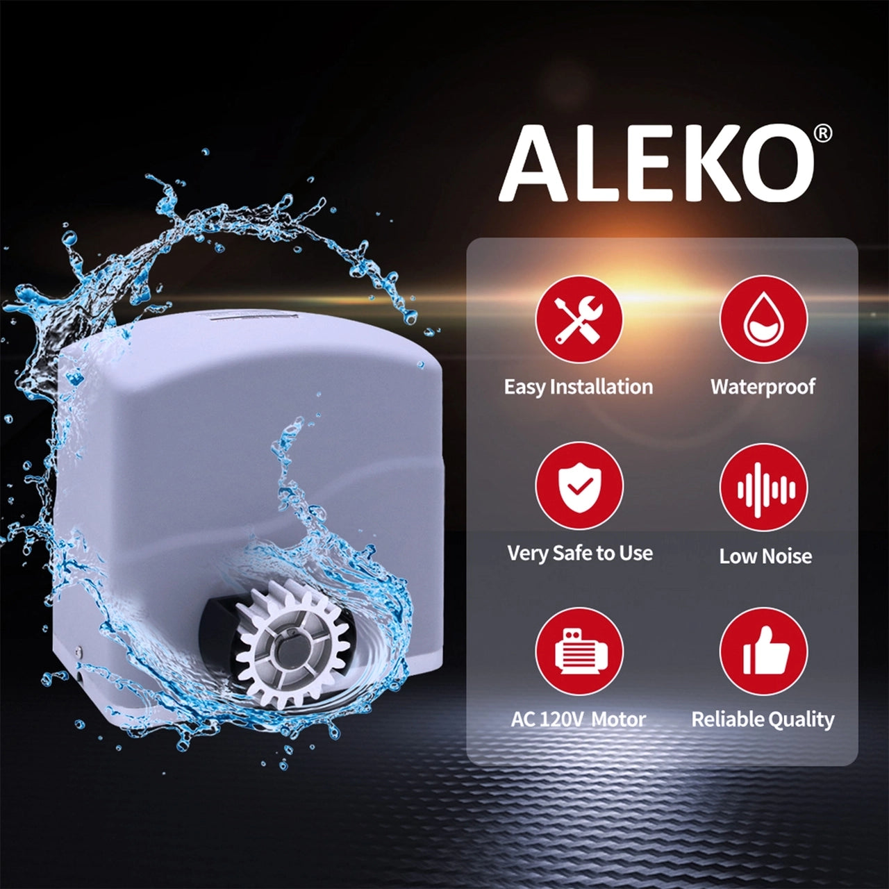 Aleko Sliding Gate Opener - AR2450 - Basic Kit
