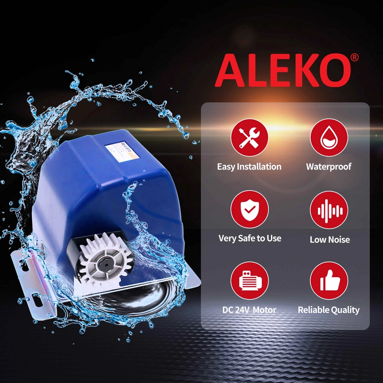 Aleko Sliding Gate Opener - AR900 - Back-up Kit ACC2