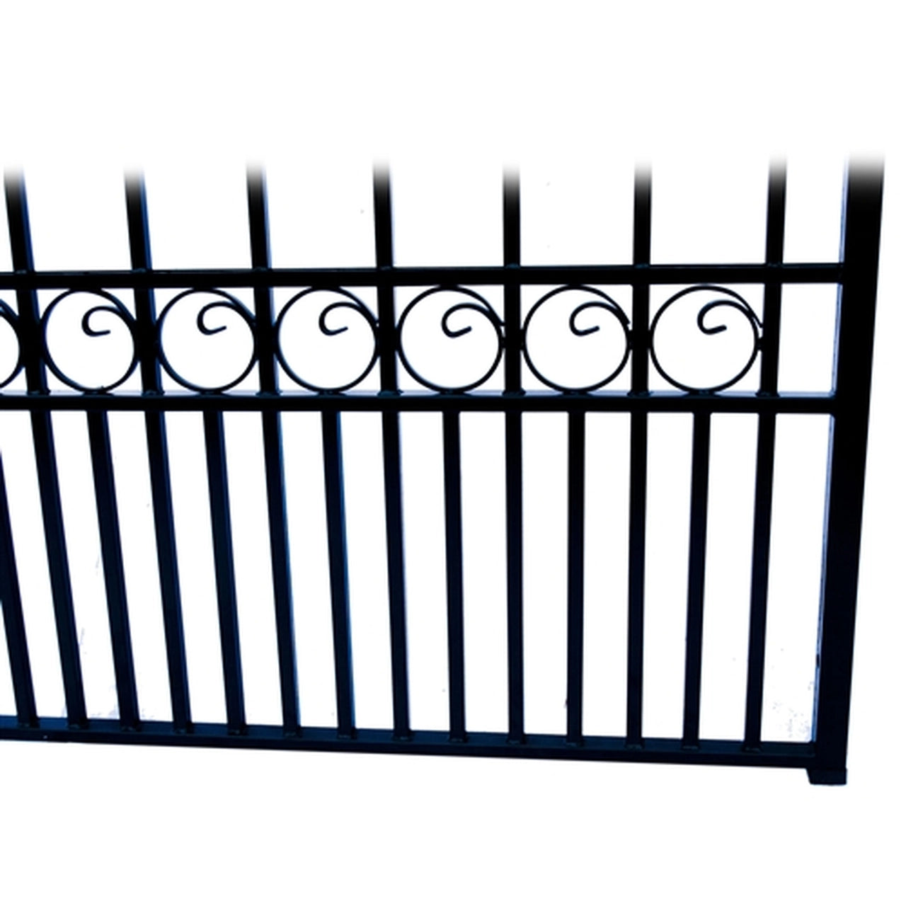 Aleko Steel Dual Swing Driveway Gate - LONDON Style - 16 x 6
