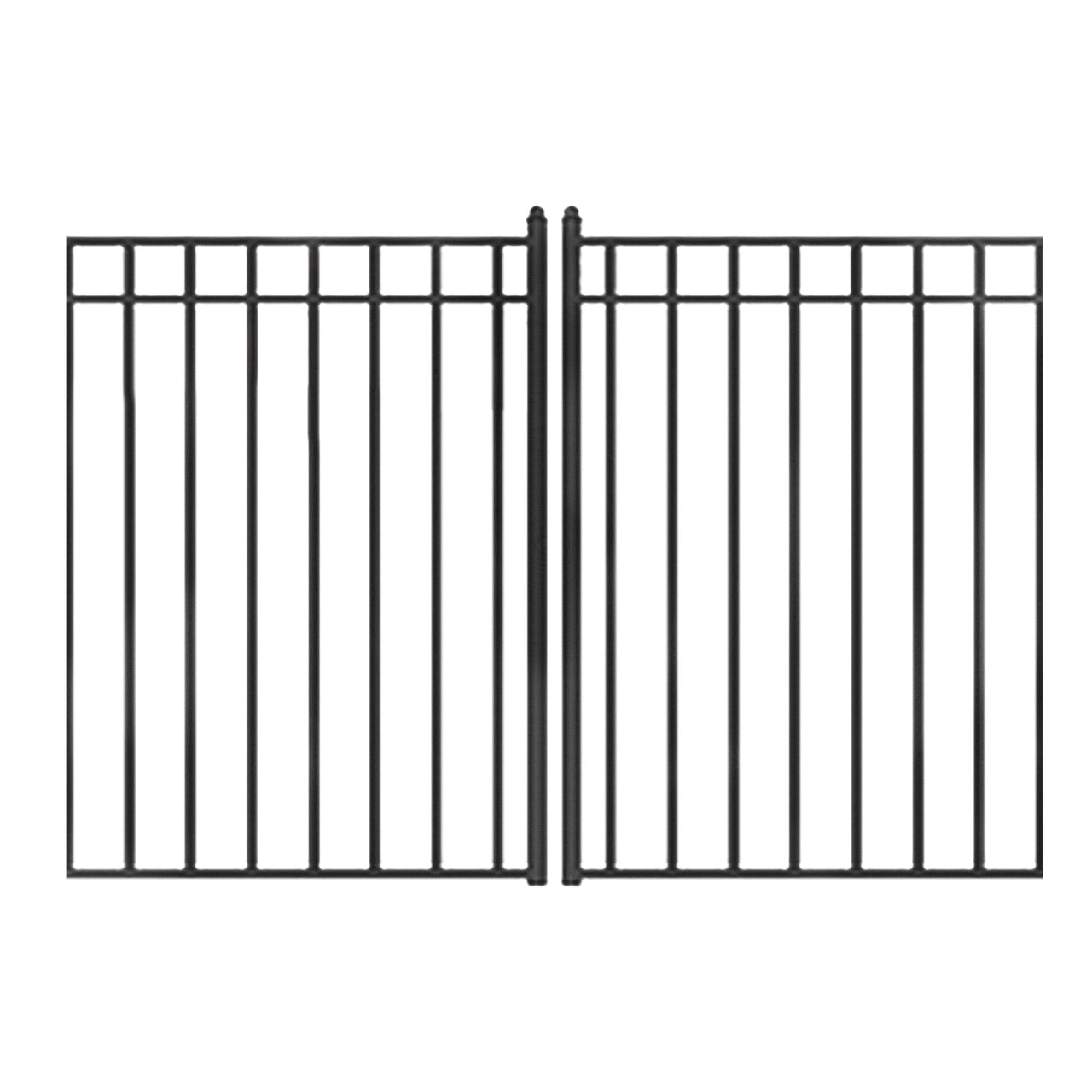 Aleko Steel Dual Swing Driveway Gate - MADRID Style - 12 x 6