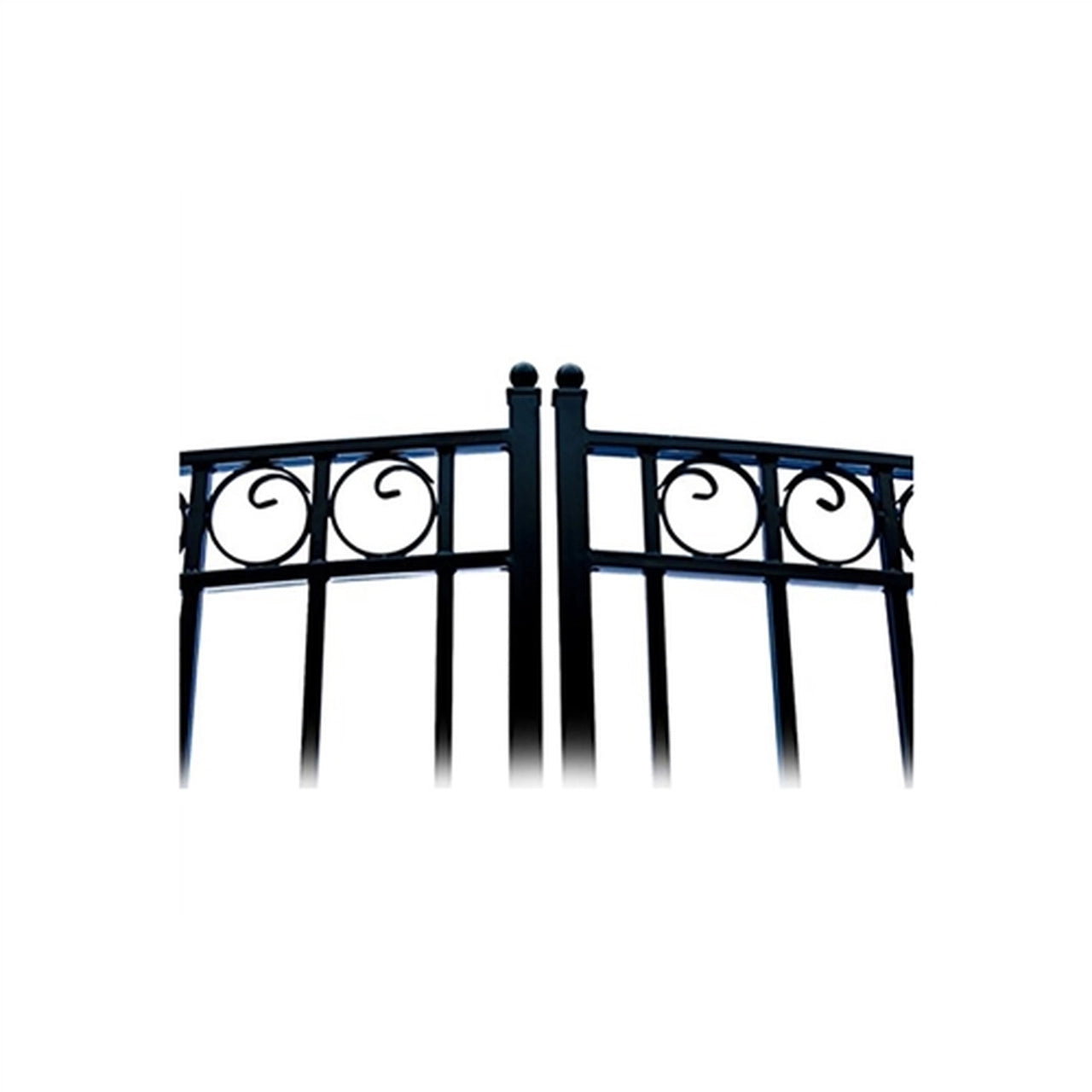 Aleko Steel Dual Swing Driveway Gate - PARIS Style - 14 x 6