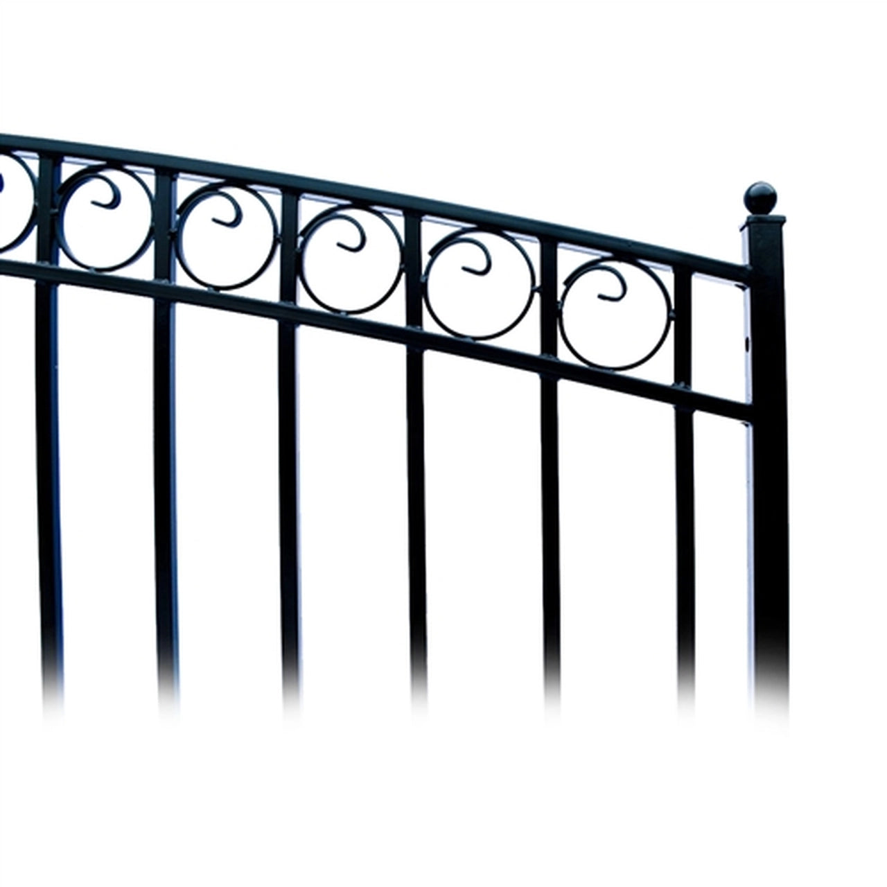 Aleko Steel Dual Swing Driveway Gate - PARIS Style - 18 x 6