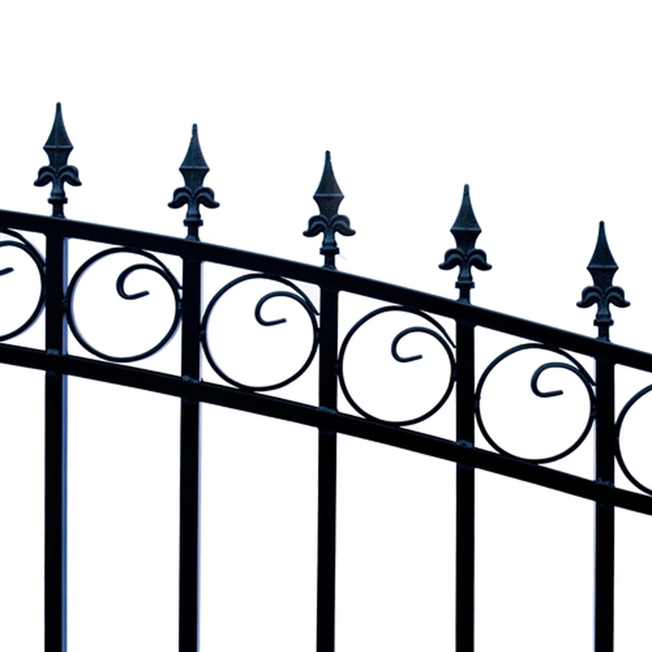 Aleko Steel Dual Swing Driveway Gate - PRAGUE Style - 16 x 6