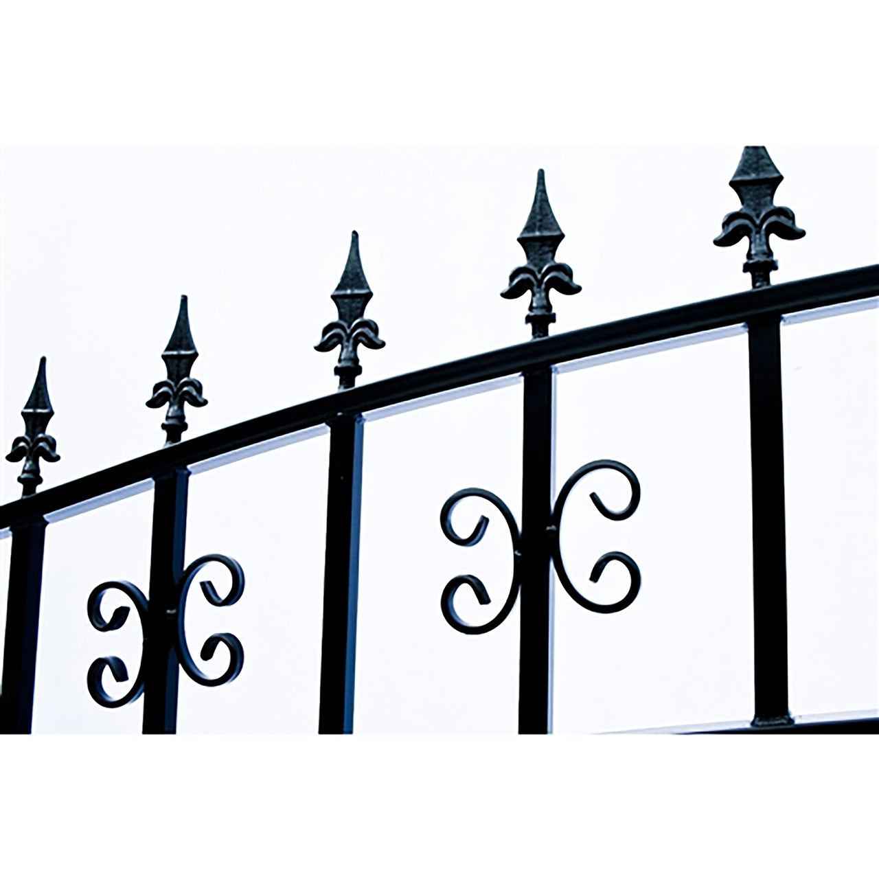 Aleko Steel Dual Swing Driveway Gate - VENICE Style - 12 x 6