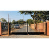 Aleko Steel Dual Swing Driveway Gate - VENICE Style - 14 x 6 Feet