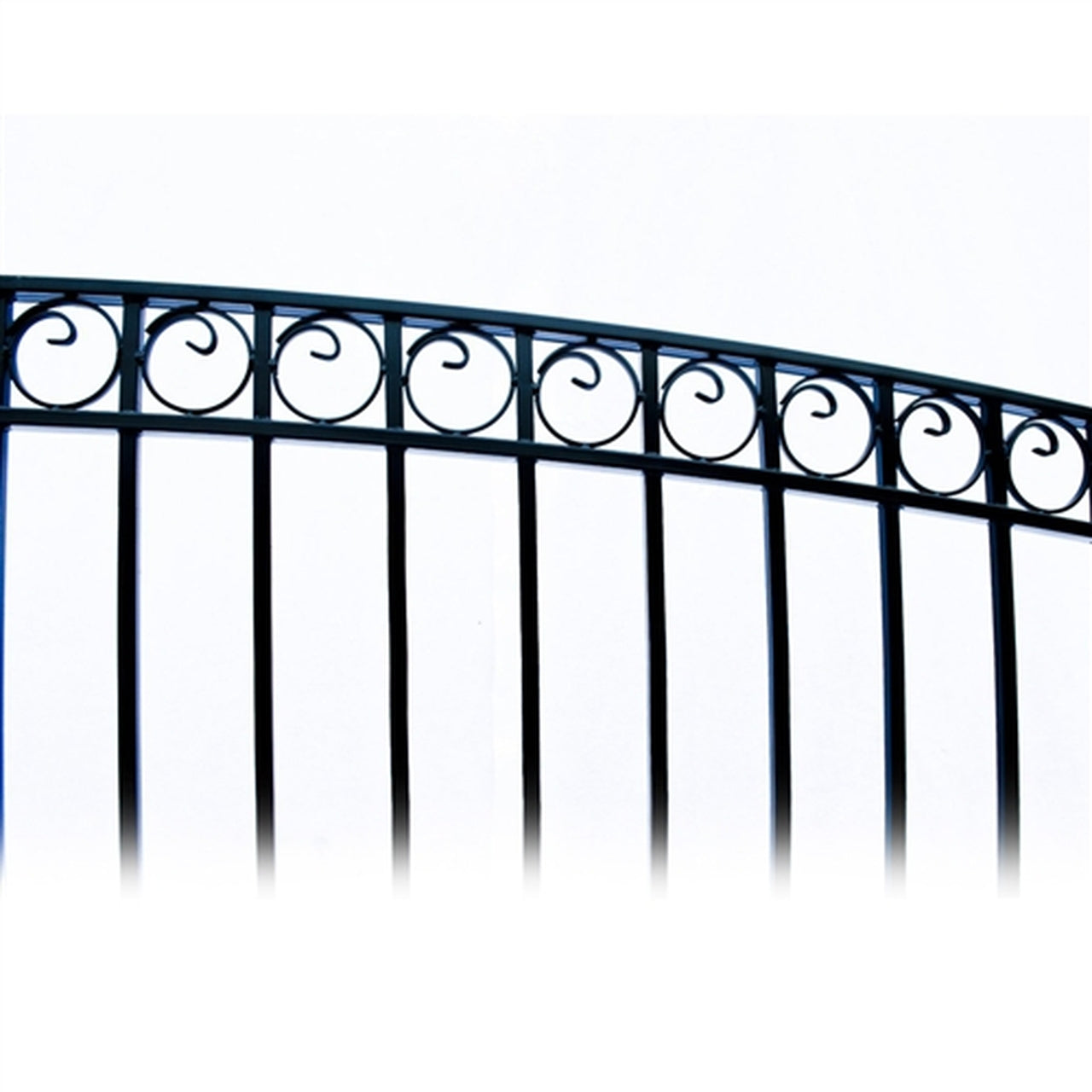 Aleko Steel Single Swing Driveway Gate - PARIS Style - 12 x