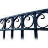 Aleko Steel Single Swing Driveway Gate - PARIS Style - 12 x 6 Feet